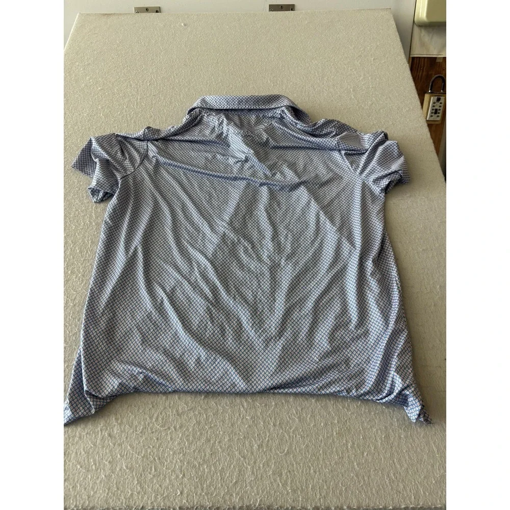 Polo Ralph Lauren Polo Shirt Mens Large Blue‎ Paisley Performance Golf Stretch